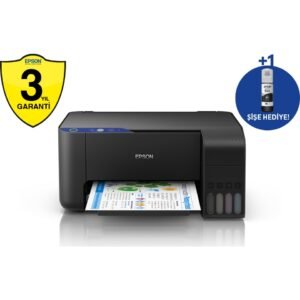 Epson Ecotank L3111 + Tarayıcı + Fotokopi + Mürekkep Püskürtmeli Tanklı Yazıcı