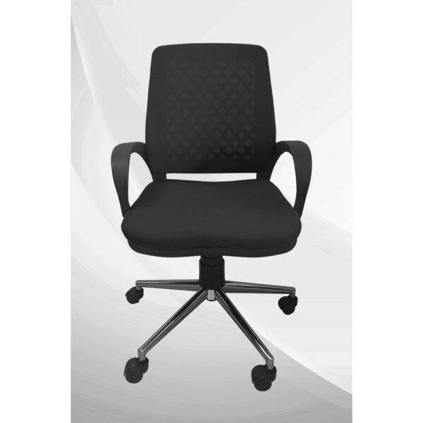Obc Ofis Büro Concept Carina Fileli Ofis Koltuğu Öğrenci Çalışma Sandalyesi - Krom - Görsel 1