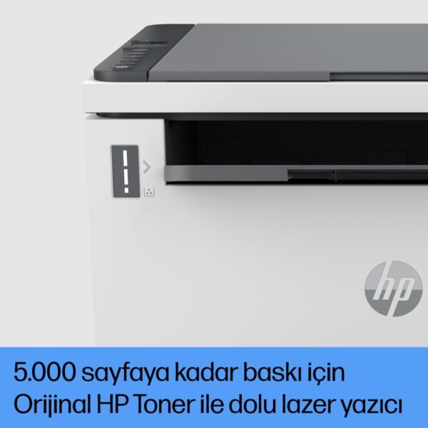 HP LaserJet Tank MFP 1602w Yazıcı, Baskı, Fotokopi, Tarama, Çift bantlı Wi-Fi, Siyah-Beyaz, 2R3E8A  - Görsel 3
