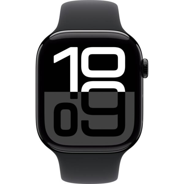Apple Watch Series 10 GPS, 42 mm Simsiyah Alüminyum Kasa ve Mürekkep Moru Spor Loop - Görsel 2