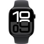 Apple Watch Series 10 GPS, 42 mm Simsiyah Alüminyum Kasa ve Siyah Spor Kordon - S/M