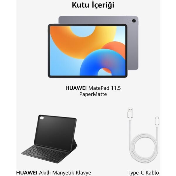 Huawei Matepad 11.5" Papermatte Edition 8GB 256GB Uzay Grisi + Klavye - Görsel 11