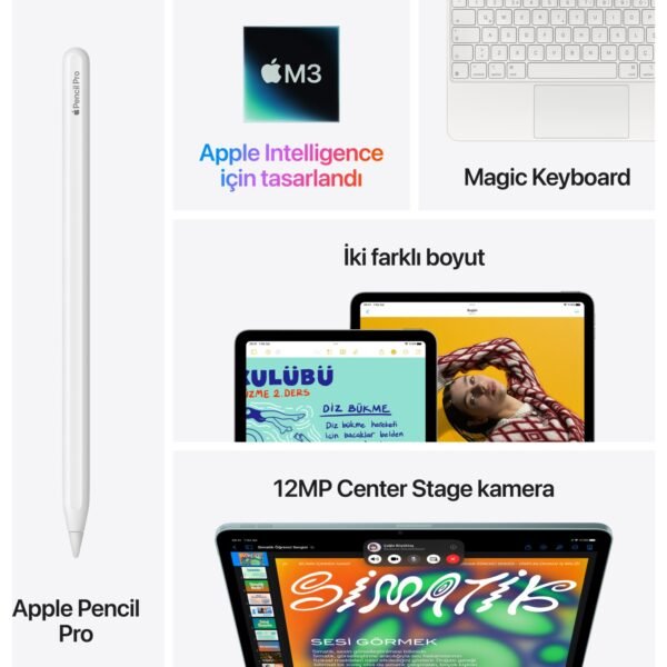 Apple iPad Air M3 11" 512GB Wi-Fi Mor MCAE4TU/A - Görsel 9