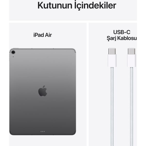 Apple iPad Air M3 13" 128GB Wi-Fi Uzay Grisi MCNH4TU/A - Görsel 4