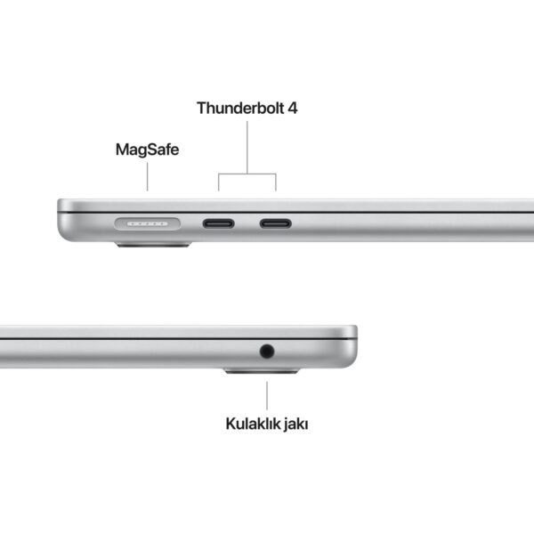 Apple MacBook Air M4 24GB 512GB SSD macOS 13" Taşınabilir Bilgisayar Gümüş MC654TU/A - Görsel 7