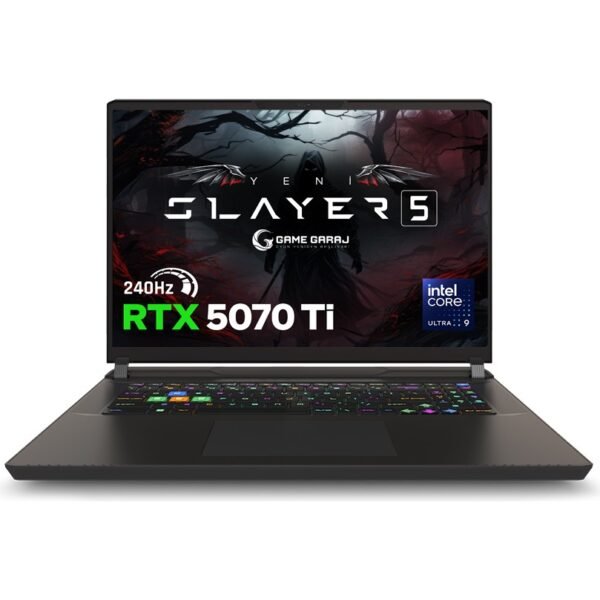 Game Garaj Slayer5 9XL-5070Ti C3 Intel Ultra 9 275HX 64GB Ram 2tb SSD RTX5070Ti 17" Qhd+ IPS 240Hz Freedos Gaming Laptop - Görsel 2