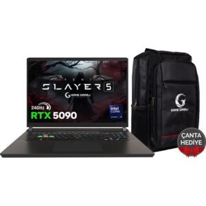 Game Garaj Slayer5 9XL-5090 C3 Intel Ultra 9 275HX 64GB Ram 2tb SSD RTX5090 17" Qhd+ IPS 240Hz Freedos Gaming Laptop