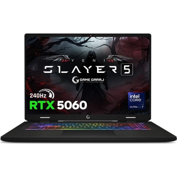 Game Garaj Slayer5 7XL-5060 C4 Intel Ultra 7 255HX 64GB Ram 2tb SSD RTX5060 17" 240Hz Qhd+Ips Freedos Gaming Laptop - Görsel 2