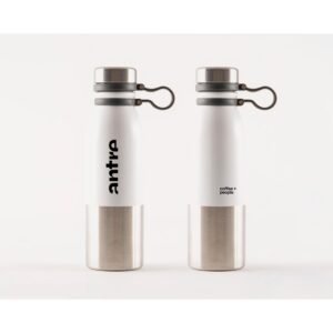 antre istanbul Travel Mug – Paslanmaz Çelik 650 ml Büyük Boy Çevir-aç Kapaklı Kahve ve Su Matarası