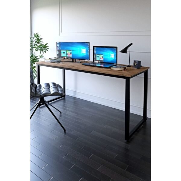 Ceramical MS1 Metal Ayaklı Çalışma Masası - 160cm - Çam - Görsel 1