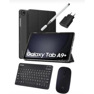 Samsung Galaxy Tab A9 Plus 8gb 256GB 11'' Ekran Gary Kalem Kılıf Cam Şarj Başlık KLAVYE+MOUSE ( Türkiye Garatili)