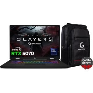 Game Garaj Slayer5 7XL-5070 C6 Intel Ultra 7 255HX 32GB Ram 1tb SSD RTX5070 17" Qhd+ IPS 240Hz Freedos Oyuncu Laptop