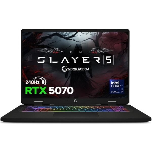 Game Garaj Slayer5 7-5070 C6 Intel Ultra 7 255HX 32GB Ram 1tb SSD RTX5070 16" Qhd+ IPS 240Hz Freedos Oyuncu Laptop - Görsel 2